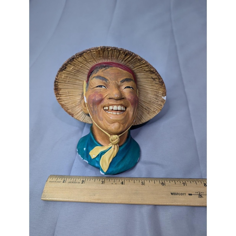 Vintage Bossons Coolie ChalkWare‎ Wall Mask (1963) Made In England - Picture 3 of 13